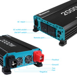 Renogy 2000W 12V to 230V/240V Pure Sine Wave Inverter with UPS Function