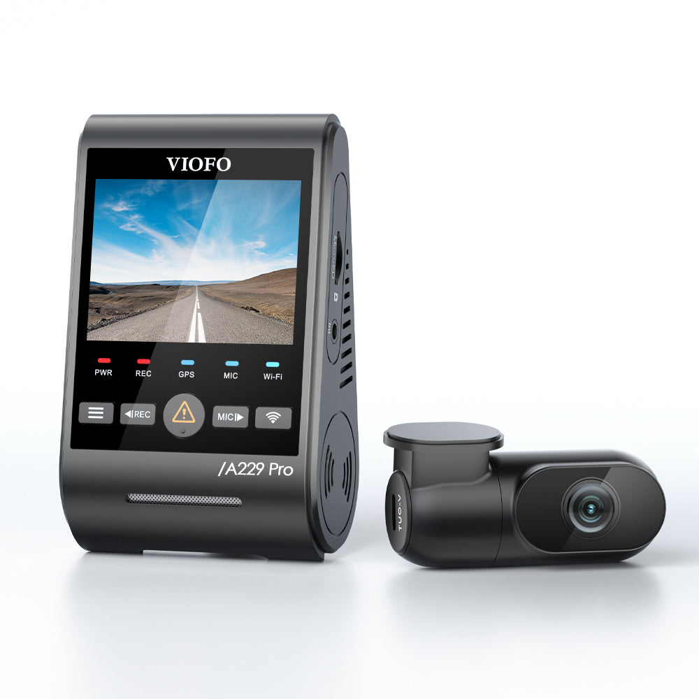 VIOFO A229 PRO 2CH 4K Dual Dash Camera Front + Rear