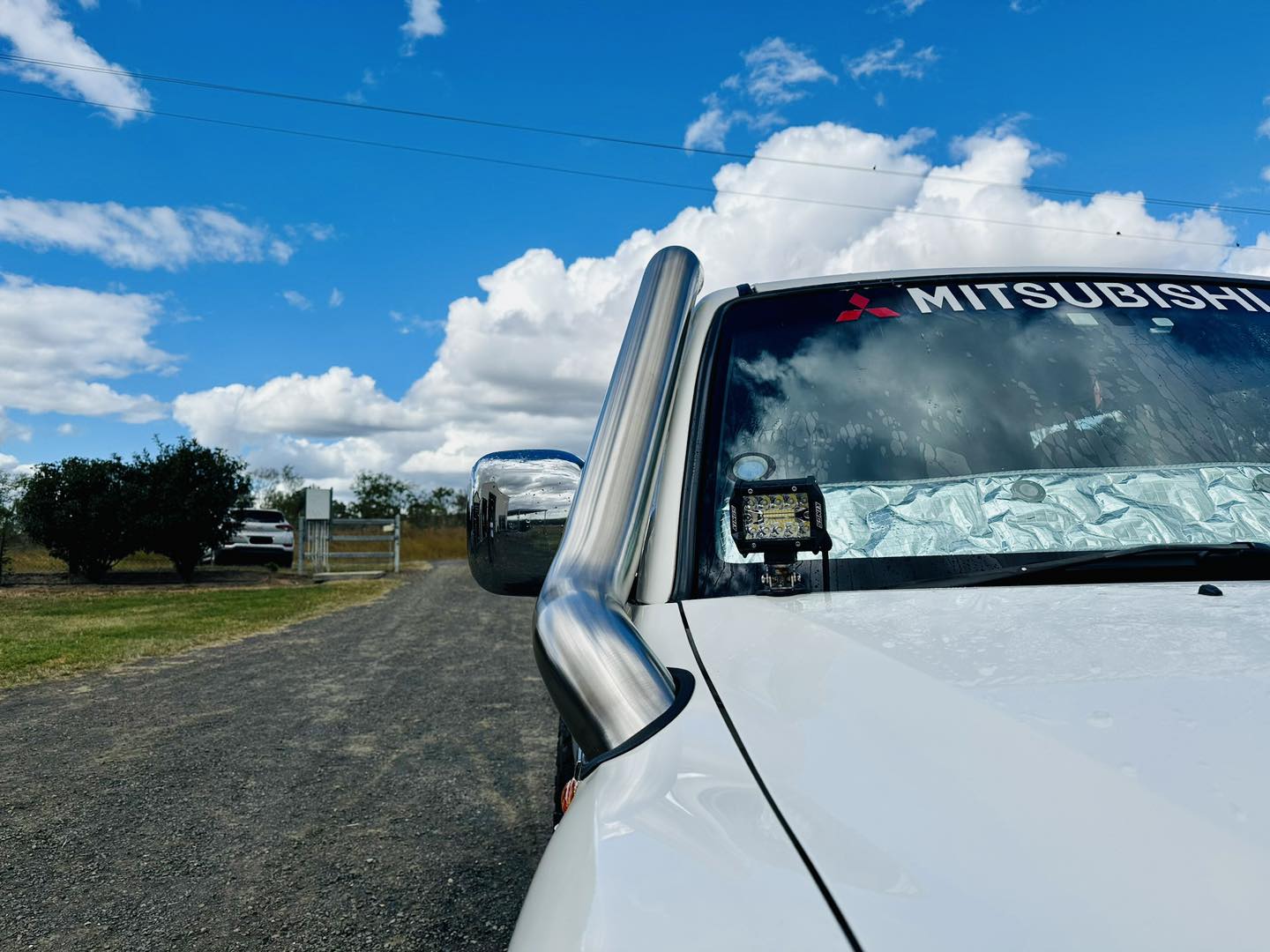 Mitsubishi Pajero 4" Stainless Steel Snorkel (Seamless Polished) 2006-2021 NS-NX