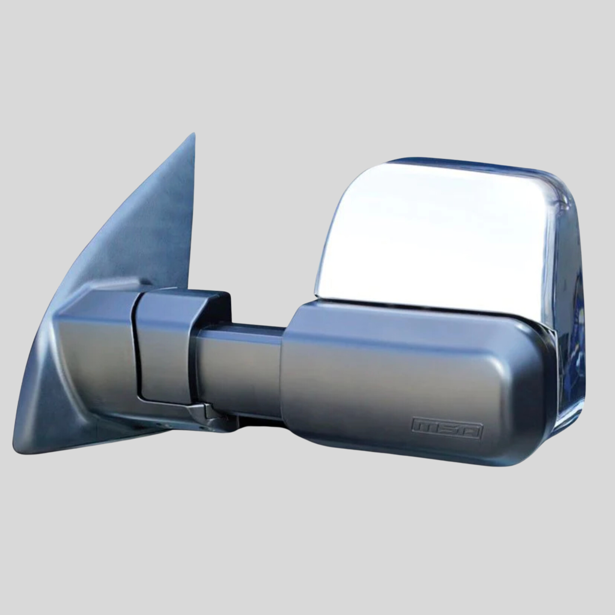 MSA Towing Mirrors for Mitsubishi Pajero (10/2001-on) - Chrome, Electric