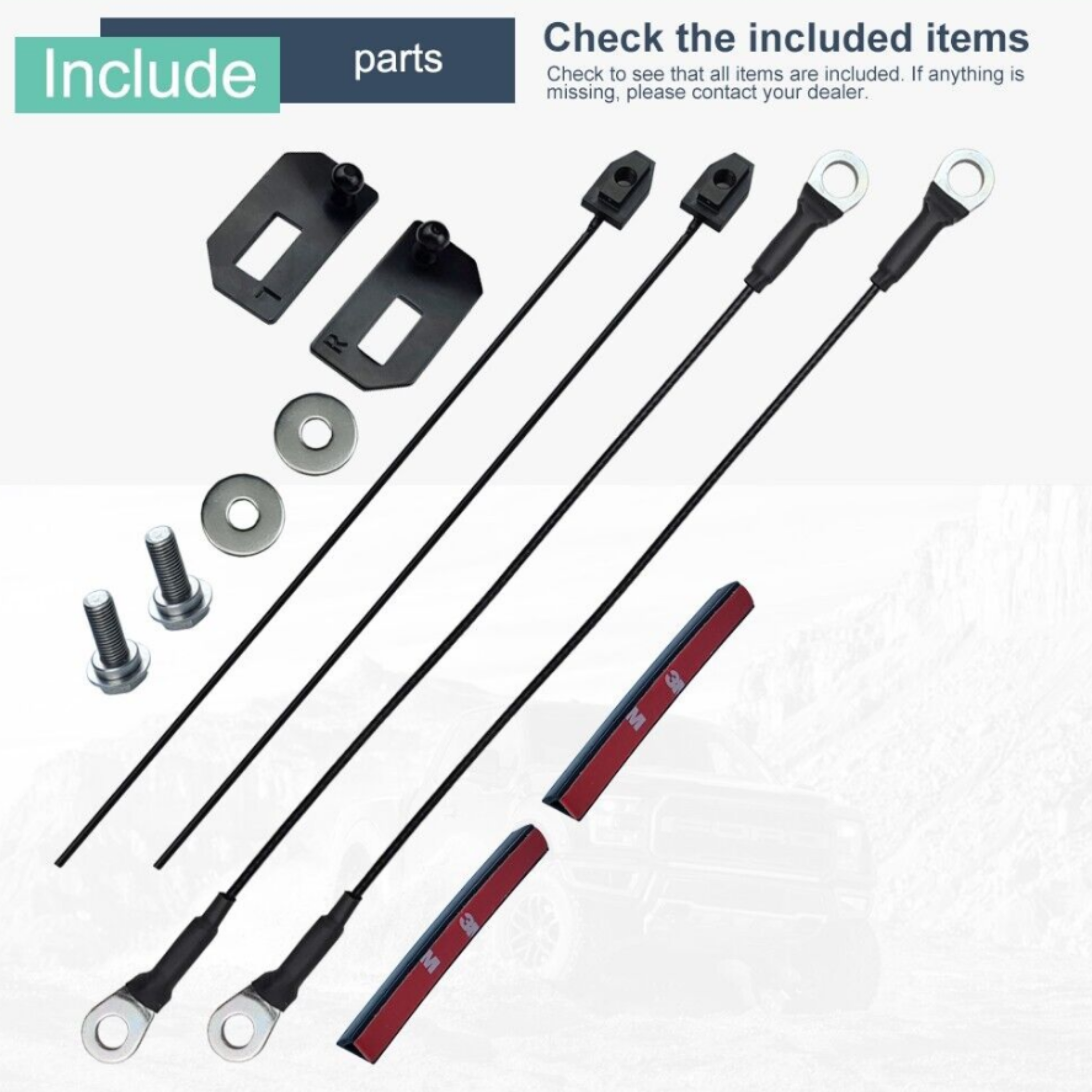 Tailgate Assist for Mitsubishi Triton MR 2019-2022 Tailgate Struts