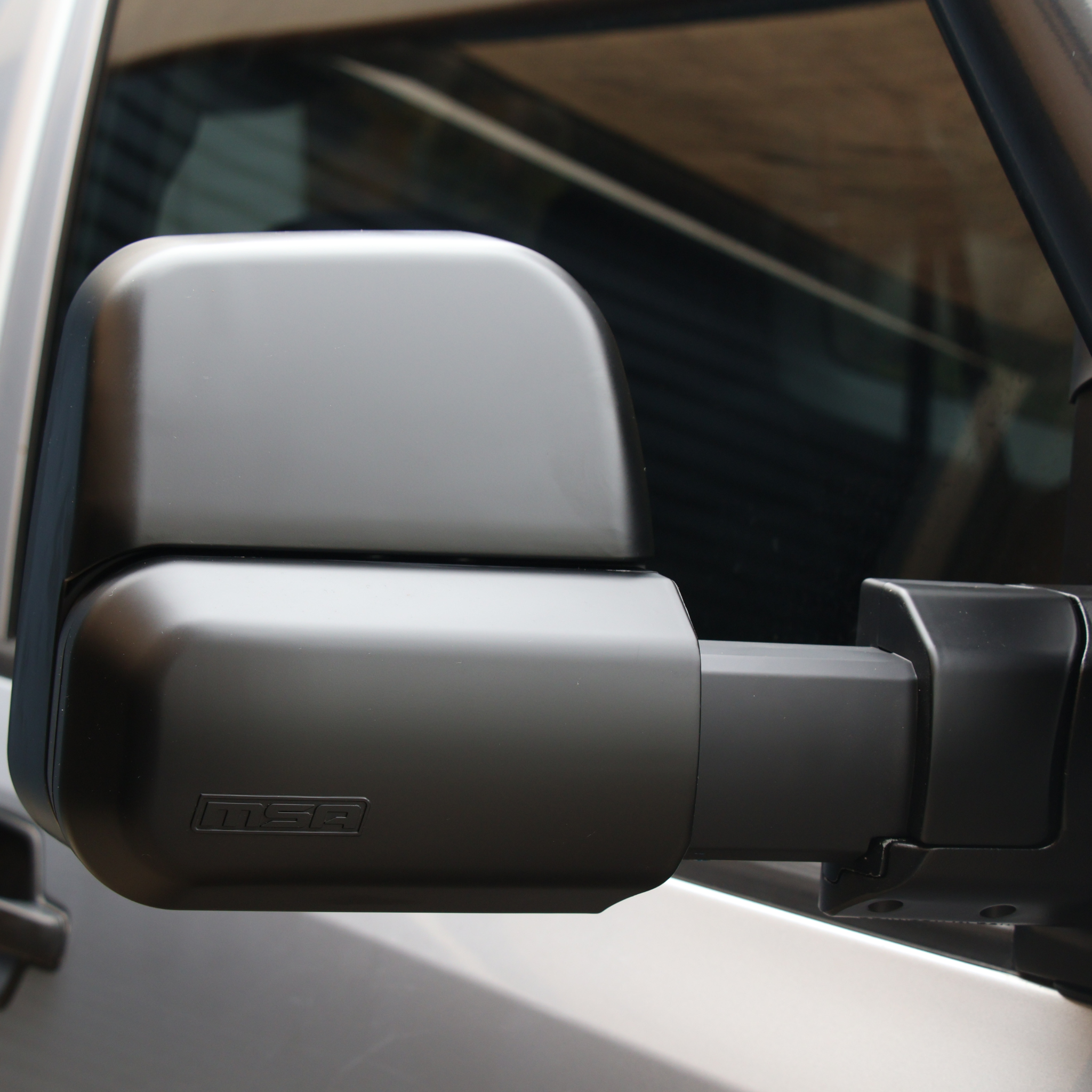 MSA Towing Mirrors for Mitsubishi Pajero (10/2001-on) - Black, Electric, Indicators, Heated