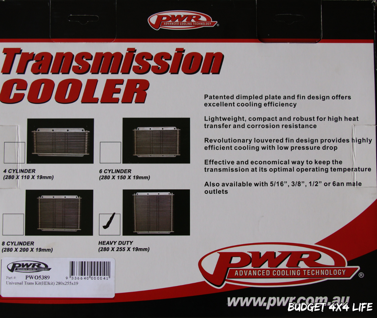 Universal PWR Transmission Oil Cooler Kit