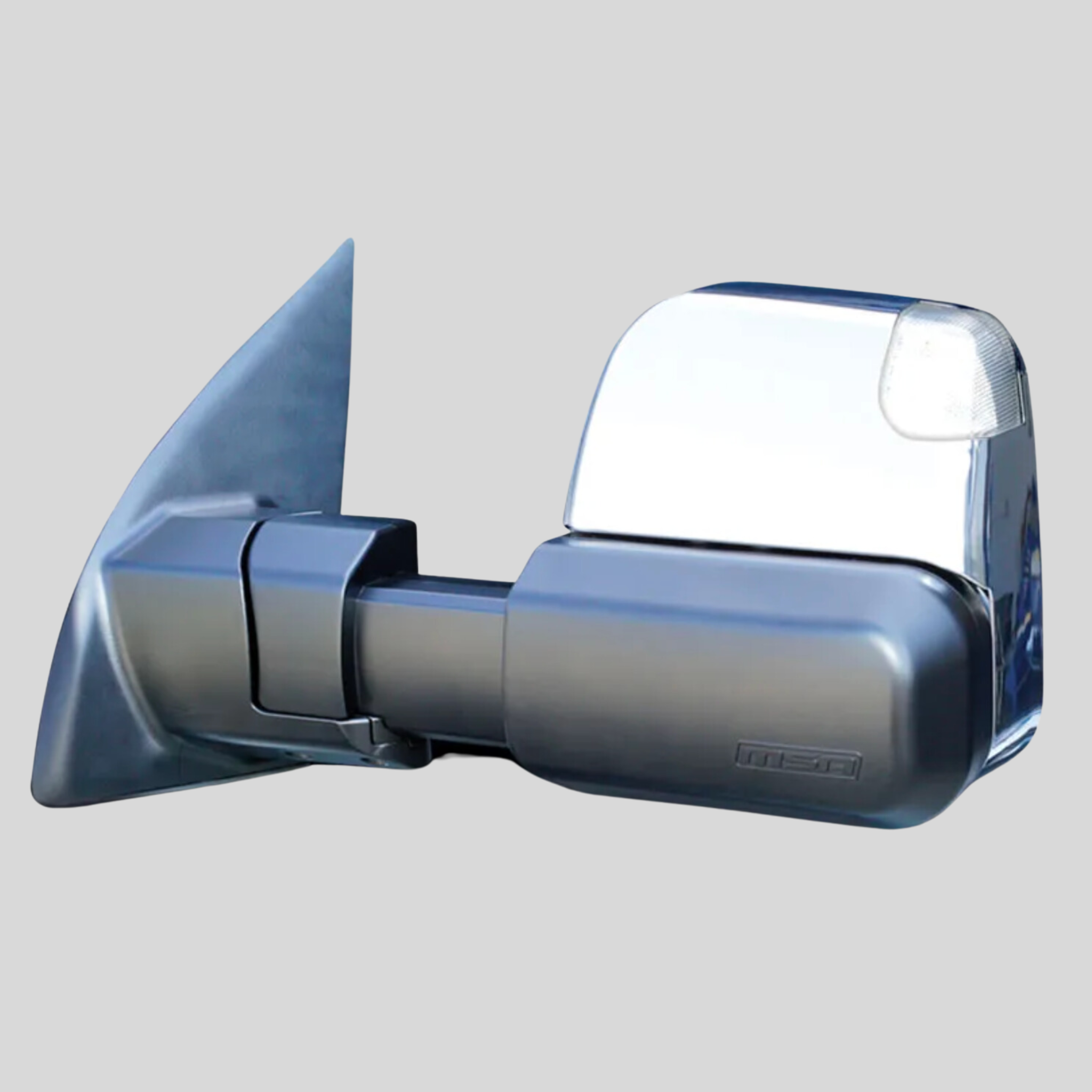 MSA Towing Mirror for Mitsubishi Triton (2015 on) - Indicators + Electric + BSM + Chrome