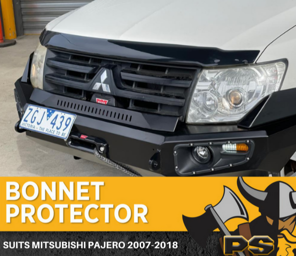 Bonnet Protector For Mitsubishi Pajero 2007 - 2021 Wagon Tinted Guard