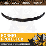 Bonnet Protector Tinted Guard For Mitsubishi Pajero QE 2016 - 2021