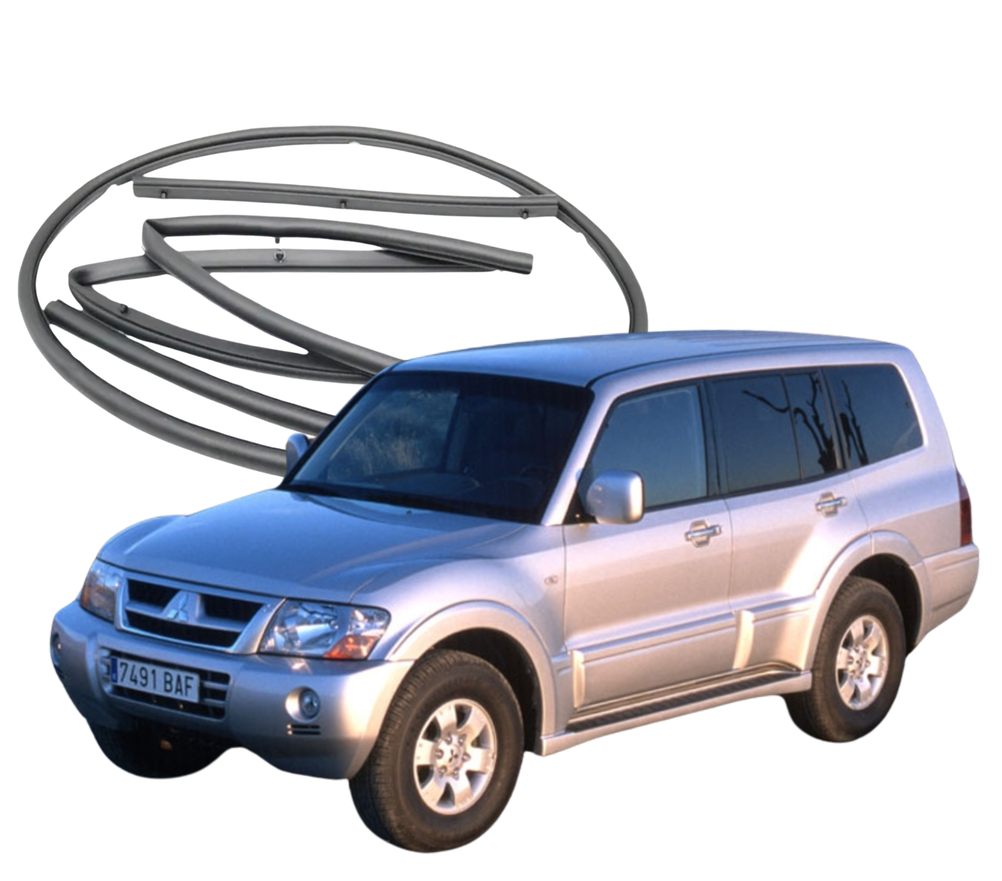 Mitsubishi Pajero Gen 3 Door Rubber Seals NM NP 2000-2006