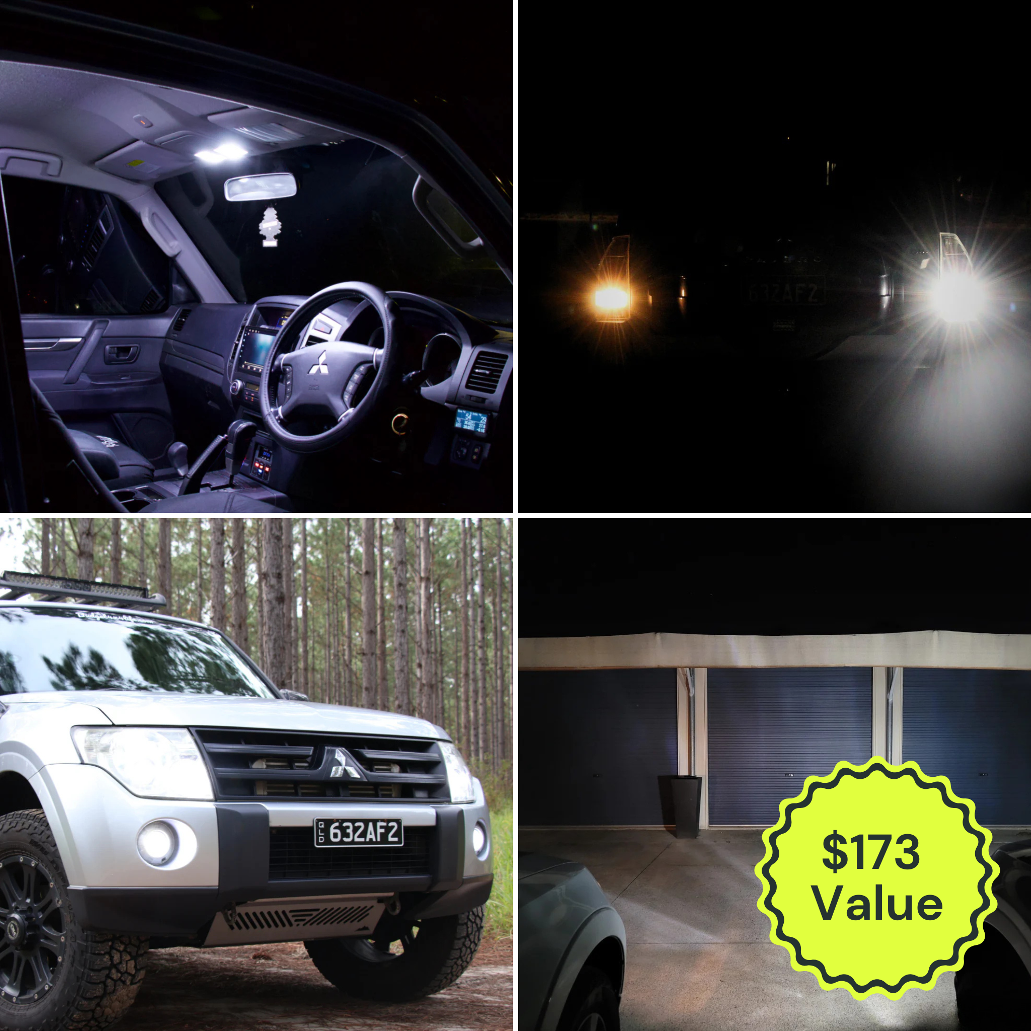 Complete LED Lighting Bundle For Mitsubishi Pajero Gen 4 NS NT NW NX