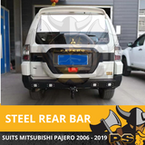 PS4X4 Steel Rear Bar to suit Mitsubishi Pajero NS NT NW NX 2006 – 2021