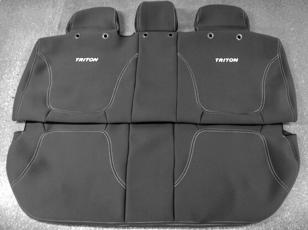 GENUINE MITSUBISHI MN TRITON REAR NEOPRENE SEAT COVER AUG 2009 - MAY 2015