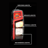 Mitsubishi Triton MR Bold LED Tail Lights (2019-2023)