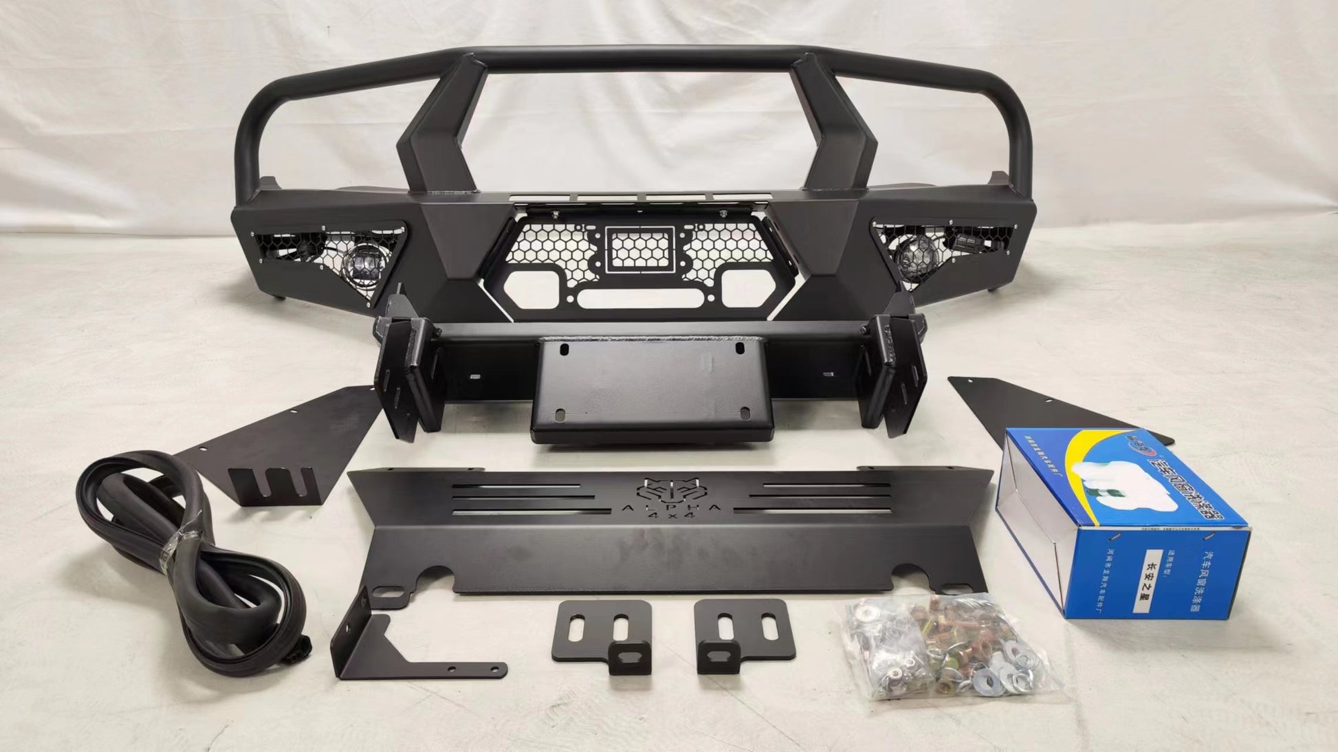 Alpha 4WD Pack Steel Bull Bar for Mitsubishi Triton MQ 2015 - 2018