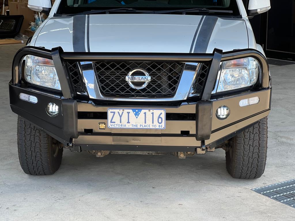 Premium Deluxe Steel Bull Bar for Nissan Navara D40 Spanish 2005 - 2015 Budget 4x4 Life